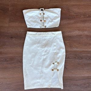 Two-piece White Outfit